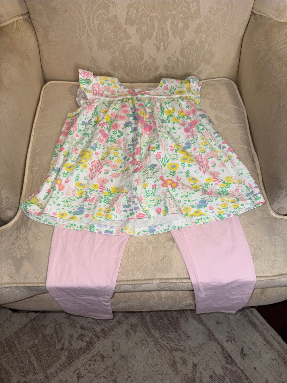 The Beaufort Bonnet Company Pink Floral Two-Piece Set